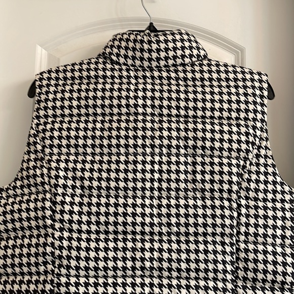 ⏳♻️🆕 New Charter Club Houndstooth Print Puffer Vest Jacket size Large - Picture 15 of 17